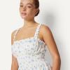 imageAmazon Essentials x Sofia Grainge Mommy amp Me Cotton Sateen DressesIvory Blue Floral