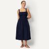 imageAmazon Essentials x Sofia Grainge Mommy amp Me Cotton Sateen DressesNavy