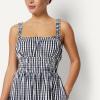 imageAmazon Essentials x Sofia Grainge Mommy amp Me Cotton Sateen DressesNavy Gingham