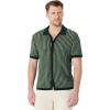 Dark Green Stripe Knit