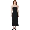 imageAmazon Essentials Womens SlimFit Matte Jersey Strapless Maxi DressBlack