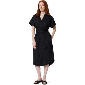 imageAmazon Essentials Womens RelaxedFit Short Sleeve ButtonDown Dress with BeltBlack