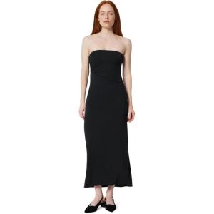 imageAmazon Essentials Womens SlimFit Matte Jersey Strapless Maxi DressBlack