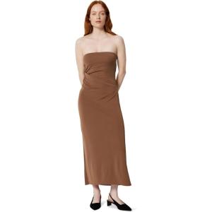 imageAmazon Essentials Womens SlimFit Matte Jersey Strapless Maxi DressChocolate