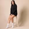imageAmazon Essentials Womens Active Sweat StandardFit LongSleeve Crewneck SweatshirtBlack