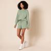 imageAmazon Essentials Womens Active Sweat StandardFit LongSleeve Crewneck SweatshirtSage Green