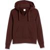 imageAmazon Essentials Womens ClassicFit LongSleeve VNeck Hooded Sweatshirt  Discontinued ColorsBurgundy