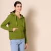 imageAmazon Essentials Womens ClassicFit LongSleeve VNeck Hooded Sweatshirt  Discontinued ColorsGreen