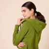 imageAmazon Essentials Womens ClassicFit LongSleeve VNeck Hooded Sweatshirt  Discontinued ColorsGreen