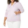 imageAmazon Essentials Womens ClassicFit LongSleeve VNeck Hooded Sweatshirt  Discontinued ColorsLilac