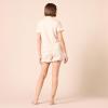 imageAmazon Essentials Womens Cotton Modal Piped Notch Collar Pajama Set Comfortable Loungewear Available in Plus SizeBeige