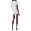 imageAmazon Essentials Womens Cotton Modal Piped Notch Collar Pajama Set Comfortable Loungewear Available in Plus SizeGrey Heather