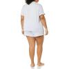 imageAmazon Essentials Womens Cotton Modal Piped Notch Collar Pajama Set Comfortable Loungewear Available in Plus SizePale Blue