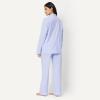 imageAmazon Essentials Womens Cotton Stretch Poplin Pajama Set Long Sleeve ButtonDown Shirt with PantsBlue Pinstripe
