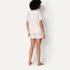 imageAmazon Essentials Womens Cotton Stretch Poplin Pajama Set Short Sleeve ButtonDown with ShortsPale Pink