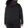 imageAmazon Essentials Womens Crop Pullover Hoodie Sweatshirt with Kangaroo Pocket Available in Plus SizeBlack