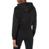 imageAmazon Essentials Womens Crop Pullover Hoodie Sweatshirt with Kangaroo Pocket Available in Plus SizeBlack