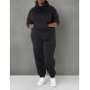 imageAmazon Essentials Womens Crop Pullover Hoodie Sweatshirt with Kangaroo Pocket Available in Plus SizeBlack
