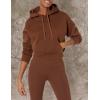 imageAmazon Essentials Womens Crop Pullover Hoodie Sweatshirt with Kangaroo Pocket Available in Plus SizeDeep Brown