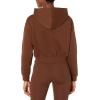 imageAmazon Essentials Womens Crop Pullover Hoodie Sweatshirt with Kangaroo Pocket Available in Plus SizeDeep Brown