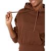 imageAmazon Essentials Womens Crop Pullover Hoodie Sweatshirt with Kangaroo Pocket Available in Plus SizeDeep Brown