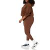 imageAmazon Essentials Womens Crop Pullover Hoodie Sweatshirt with Kangaroo Pocket Available in Plus SizeDeep Brown