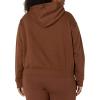imageAmazon Essentials Womens Crop Pullover Hoodie Sweatshirt with Kangaroo Pocket Available in Plus SizeDeep Brown