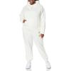 imageAmazon Essentials Womens Crop Pullover Hoodie Sweatshirt with Kangaroo Pocket Available in Plus SizeEggshell White