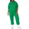 imageAmazon Essentials Womens Crop Pullover Hoodie Sweatshirt with Kangaroo Pocket Available in Plus SizeGreen