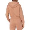 imageAmazon Essentials Womens Crop Pullover Hoodie Sweatshirt with Kangaroo Pocket Available in Plus SizeLight Brown