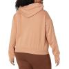 imageAmazon Essentials Womens Crop Pullover Hoodie Sweatshirt with Kangaroo Pocket Available in Plus SizeLight Brown