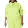 imageAmazon Essentials Womens Crop Pullover Hoodie Sweatshirt with Kangaroo Pocket Available in Plus SizeLime Green