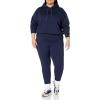 imageAmazon Essentials Womens Crop Pullover Hoodie Sweatshirt with Kangaroo Pocket Available in Plus SizeNavy