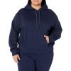 imageAmazon Essentials Womens Crop Pullover Hoodie Sweatshirt with Kangaroo Pocket Available in Plus SizeNavy