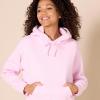 imageAmazon Essentials Womens Crop Pullover Hoodie Sweatshirt with Kangaroo Pocket Available in Plus SizePastel Pink