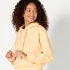 imageAmazon Essentials Womens Crop Pullover Hoodie Sweatshirt with Kangaroo Pocket Available in Plus SizeWarm Yellow