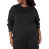imageAmazon Essentials Womens Cropped Drop Shoulder Long Sleeve Sweatshirt Available in Plus SizeBlack