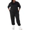 imageAmazon Essentials Womens Cropped Drop Shoulder Long Sleeve Sweatshirt Available in Plus SizeBlack