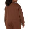 imageAmazon Essentials Womens Cropped Drop Shoulder Long Sleeve Sweatshirt Available in Plus SizeDeep Brown
