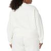 imageAmazon Essentials Womens Cropped Drop Shoulder Long Sleeve Sweatshirt Available in Plus SizeEggshell White