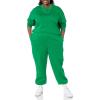 imageAmazon Essentials Womens Cropped Drop Shoulder Long Sleeve Sweatshirt Available in Plus SizeGreen