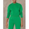 imageAmazon Essentials Womens Cropped Drop Shoulder Long Sleeve Sweatshirt Available in Plus SizeGreen