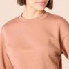 imageAmazon Essentials Womens Cropped Drop Shoulder Long Sleeve Sweatshirt Available in Plus SizeLight Brown