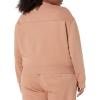 imageAmazon Essentials Womens Cropped Drop Shoulder Long Sleeve Sweatshirt Available in Plus SizeLight Brown