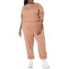 imageAmazon Essentials Womens Cropped Drop Shoulder Long Sleeve Sweatshirt Available in Plus SizeLight Brown