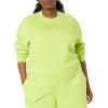 imageAmazon Essentials Womens Cropped Drop Shoulder Long Sleeve Sweatshirt Available in Plus SizeLime Green