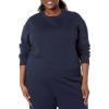 imageAmazon Essentials Womens Cropped Drop Shoulder Long Sleeve Sweatshirt Available in Plus SizeNavy