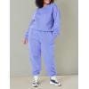 imageAmazon Essentials Womens Cropped Drop Shoulder Long Sleeve Sweatshirt Available in Plus SizePurple Blue
