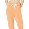 imageAmazon Essentials Womens Drawstring Pajama Jogger Lounge Pants Lightweight Terry Plus SizeCoral Orange