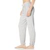 imageAmazon Essentials Womens Drawstring Pajama Jogger Lounge Pants Lightweight Terry Plus SizeGrey Heather Stripe